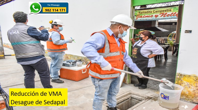 VMA VALOR MAXIMO ADMISIBLE Reducción Sedapal en Lima